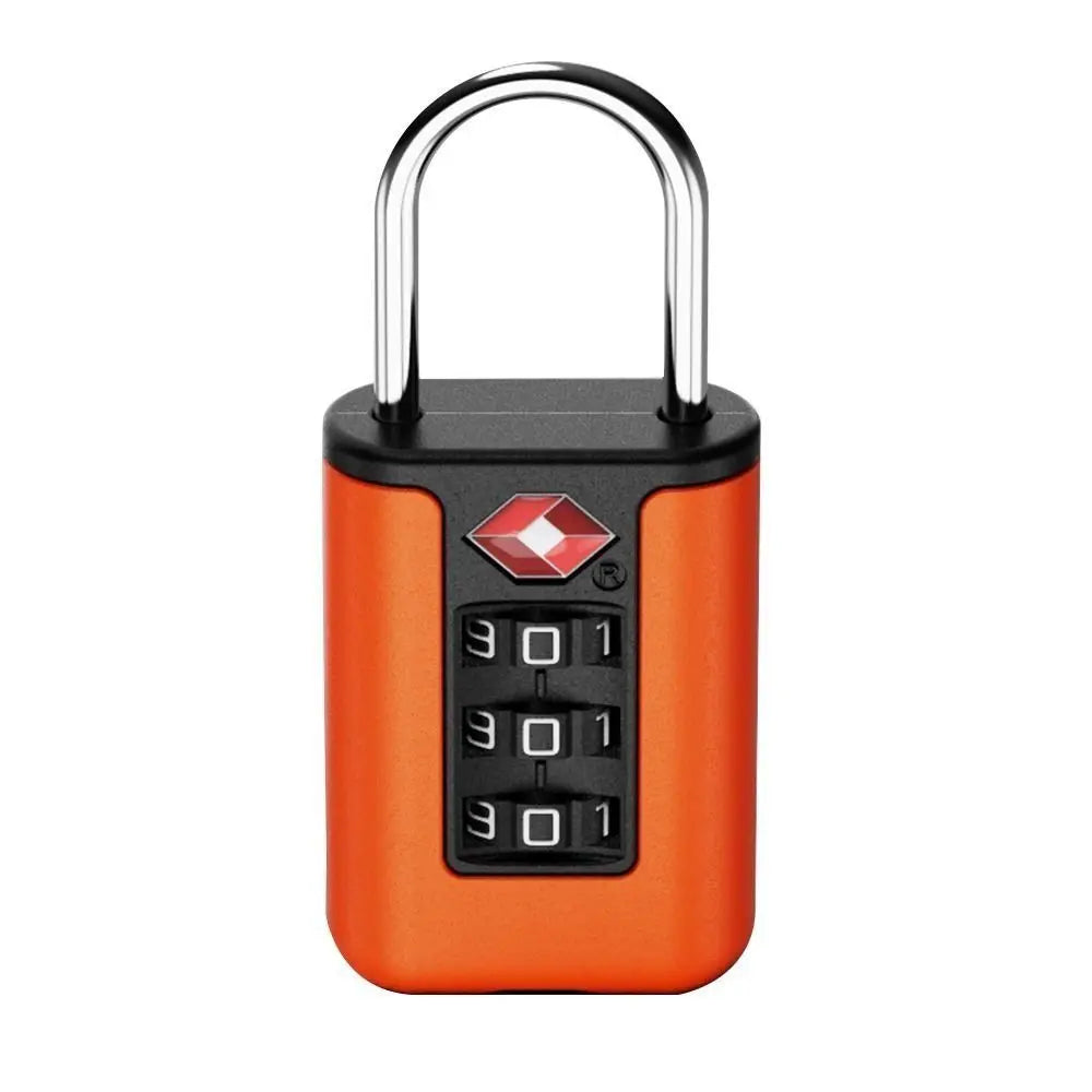 2024 New TSA Customs Code Lock for Travel Luggage Password Changeable Lock Contrast Color Design Padlock