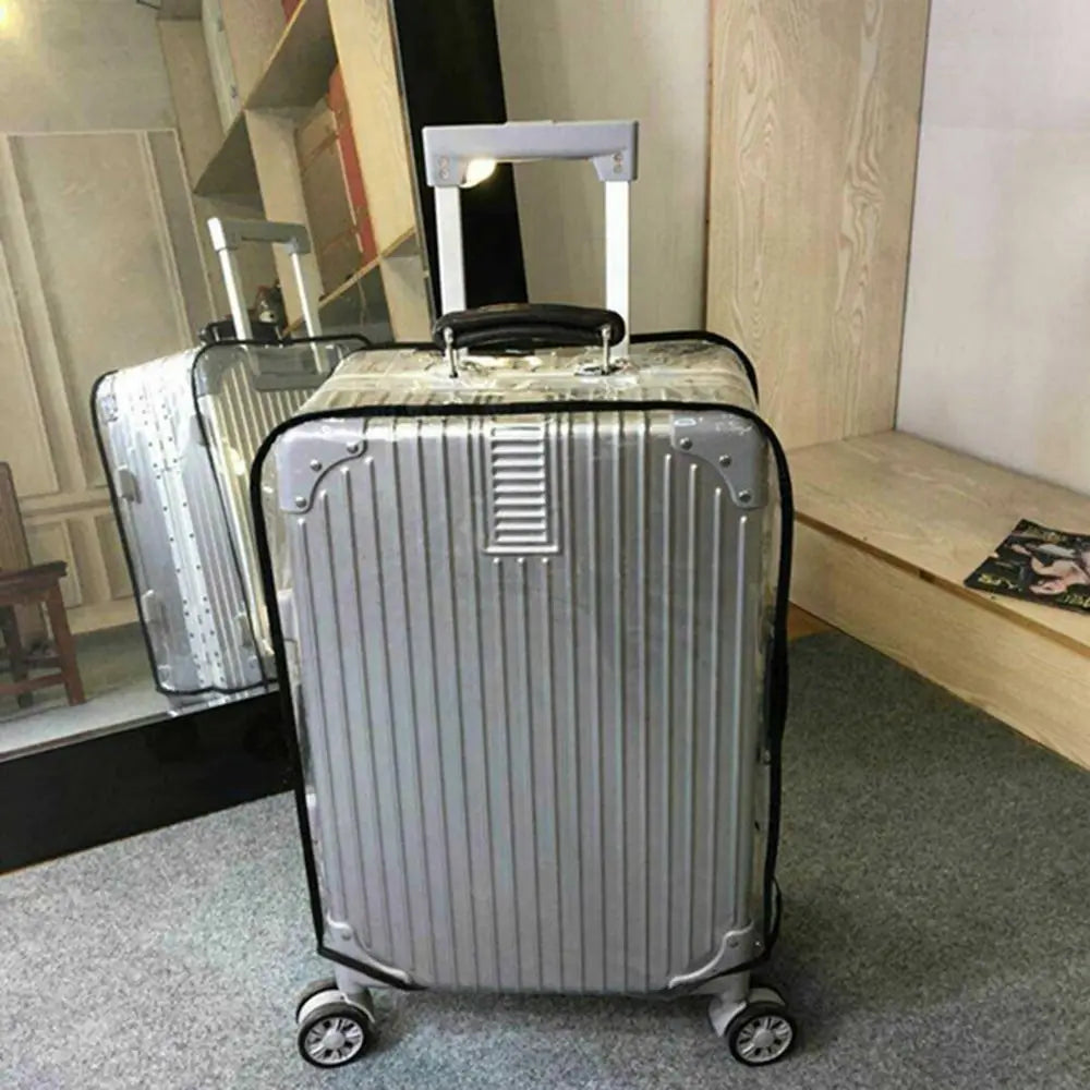 16-28 Inch Travel Luggage Cover PVC Waterproof Luggage Protector Cover Dustproof Transparent Suitcase Protector Cover Luggage