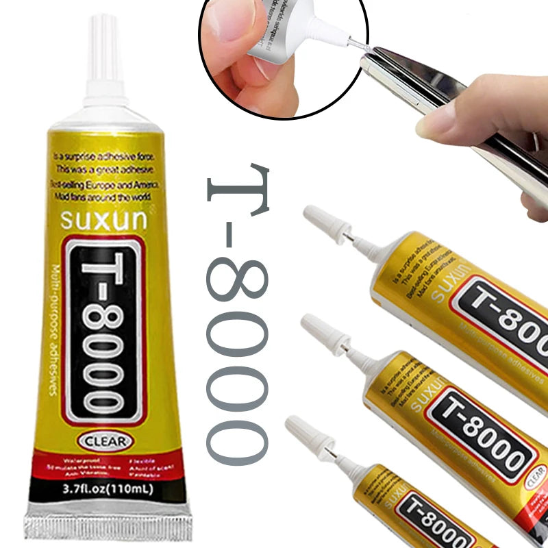 15/50/110Ml T-8000 Adhesive Epoxy Resin Repair Cell Phone Lcd Touch Screen Liquid Glue Jewelry Craft Transparent Adhesive Glue