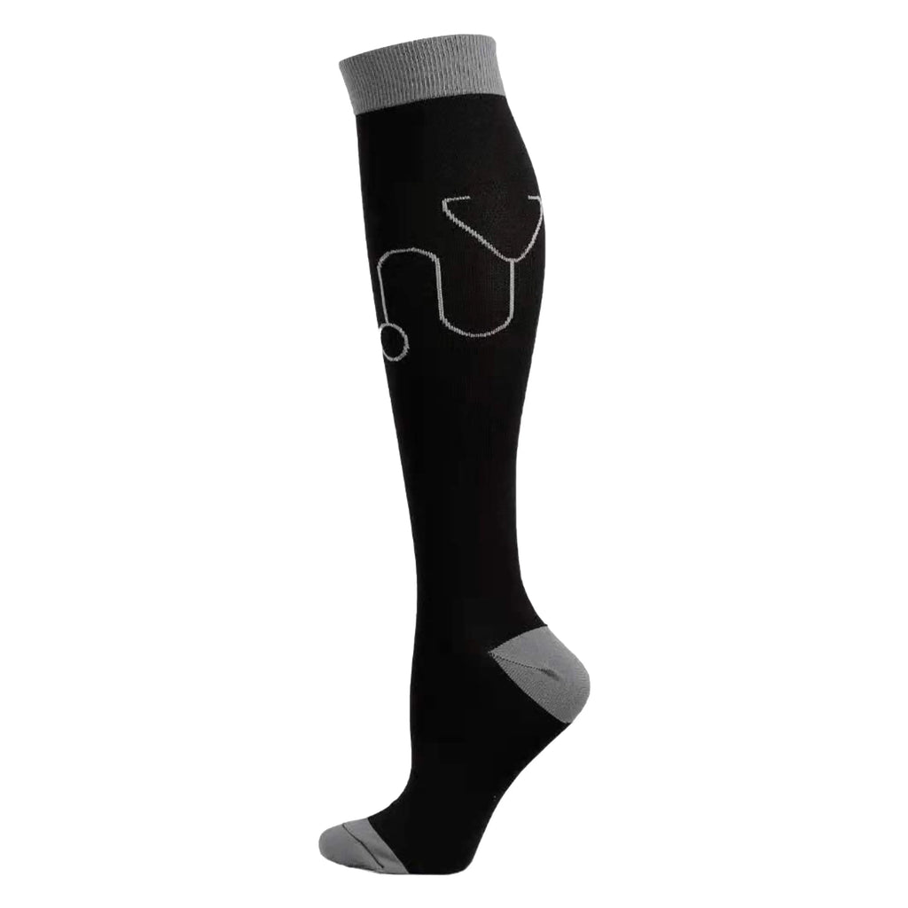 Compression Socks for Men and Women Medical Althetic Diabetes Varicose Veins Sports Socks for Running Cycling Travel Flight