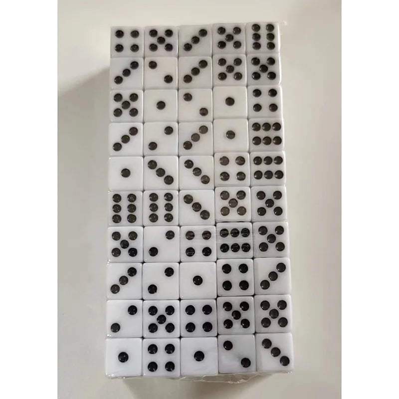 20 Pieces Point Dice Puzzle Game  6 Sided Dice DIY Game Accessory Small Size