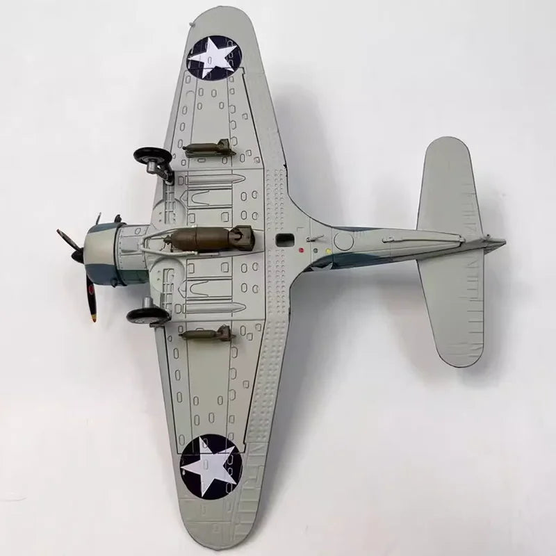 14cm Alloy Finished Aircraft Model American SBD Airplane Model Fearless Dive Plane Midway Naval Battle Fighter Model