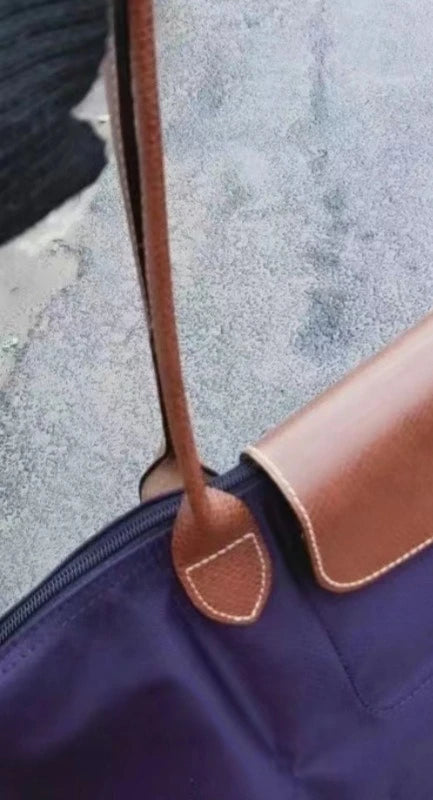 2026 Lightweight Foldable Nylon Shoulder Bag Ladies Water Resistant Shopping Tote Bag Large Handbag for Travel Daily Office