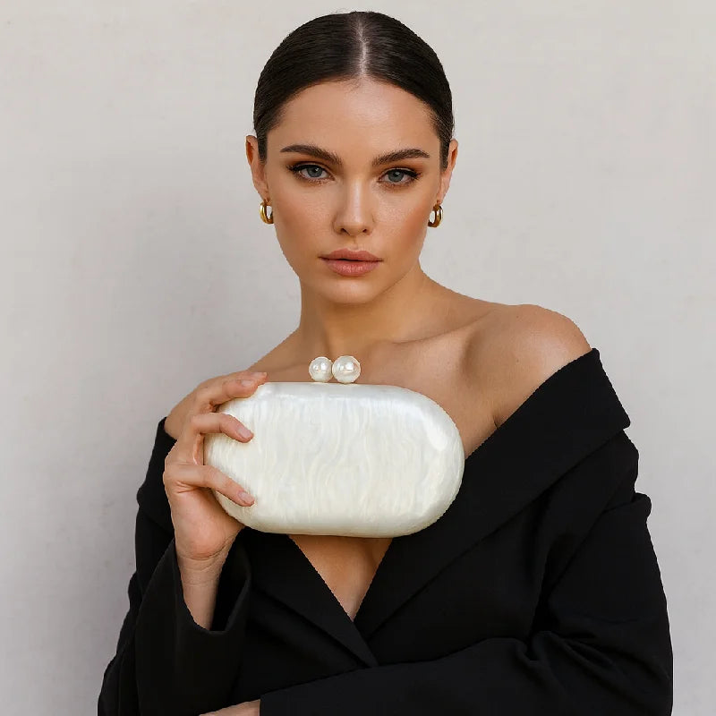 Evening Bag New Arrival Banquet Wedding Clutch Shoulder Crossbody Elegant Fashion Acrylic Bags Woman Luxury Original 2025 Lady