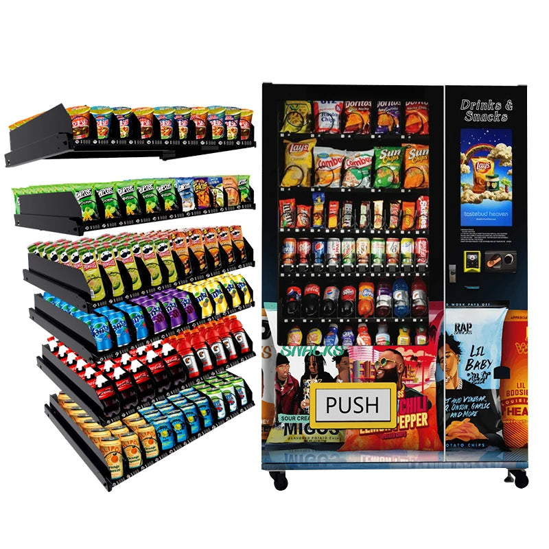 Drinks Dispenser Snack Vending Machine Hotspot Customized New Style Credit Card Payment System For Office School Top Quality