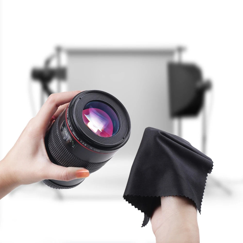 Microfiber Cleaning Cloths Lint-Free Scratch-Free Anti-Static Washable Reusable for Glasses Phone Computer Screens Camera Lenses