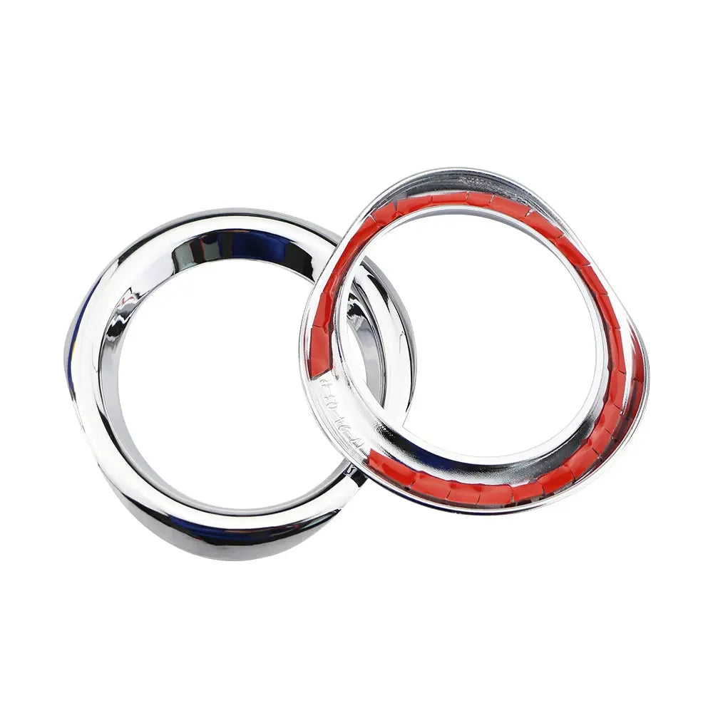 ABS Chrome Fog Light Ring for Toyota C-HR 2016 2017 2018 2019 CHR Bumper Lamp Surrounds Cover
