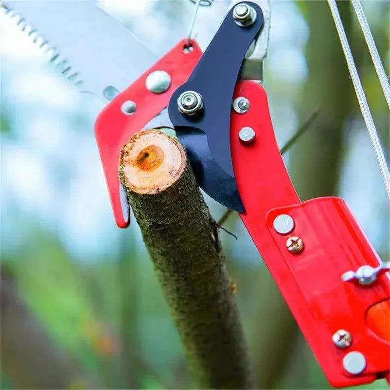 2 In 1 Extendable Tree Pruner Saw Long Handle Branch Cutter Garden Pruning Shears High Branch Trimmer Outdoor Tool
