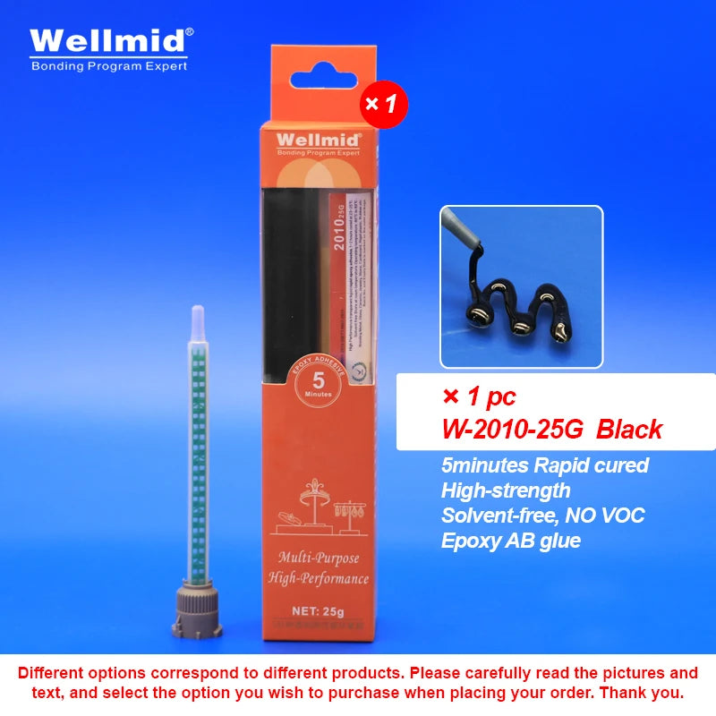 Black Epoxy Adhesive Fast Cured Bathroom Accessories Solar Panel Smart Repair 25g Liquid 2 Component 5 Minutes 2010 AB Glue Rapi