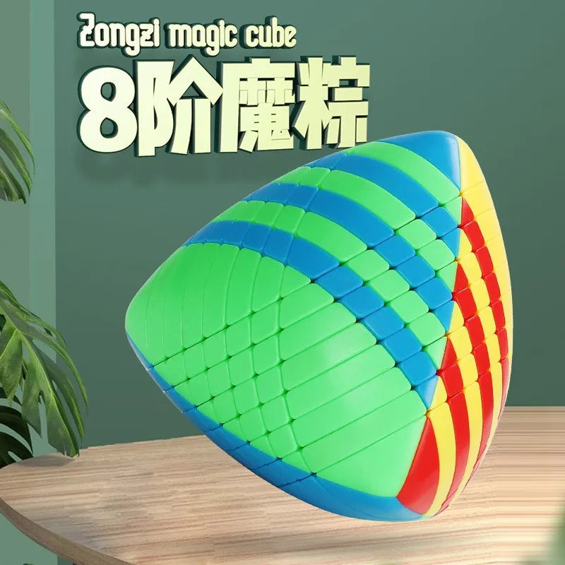 SengSo 10x10 Zongzi Cube 9x9 8x8 Pyramid Cube 234567 Irregular High-difficulty Educational Toy