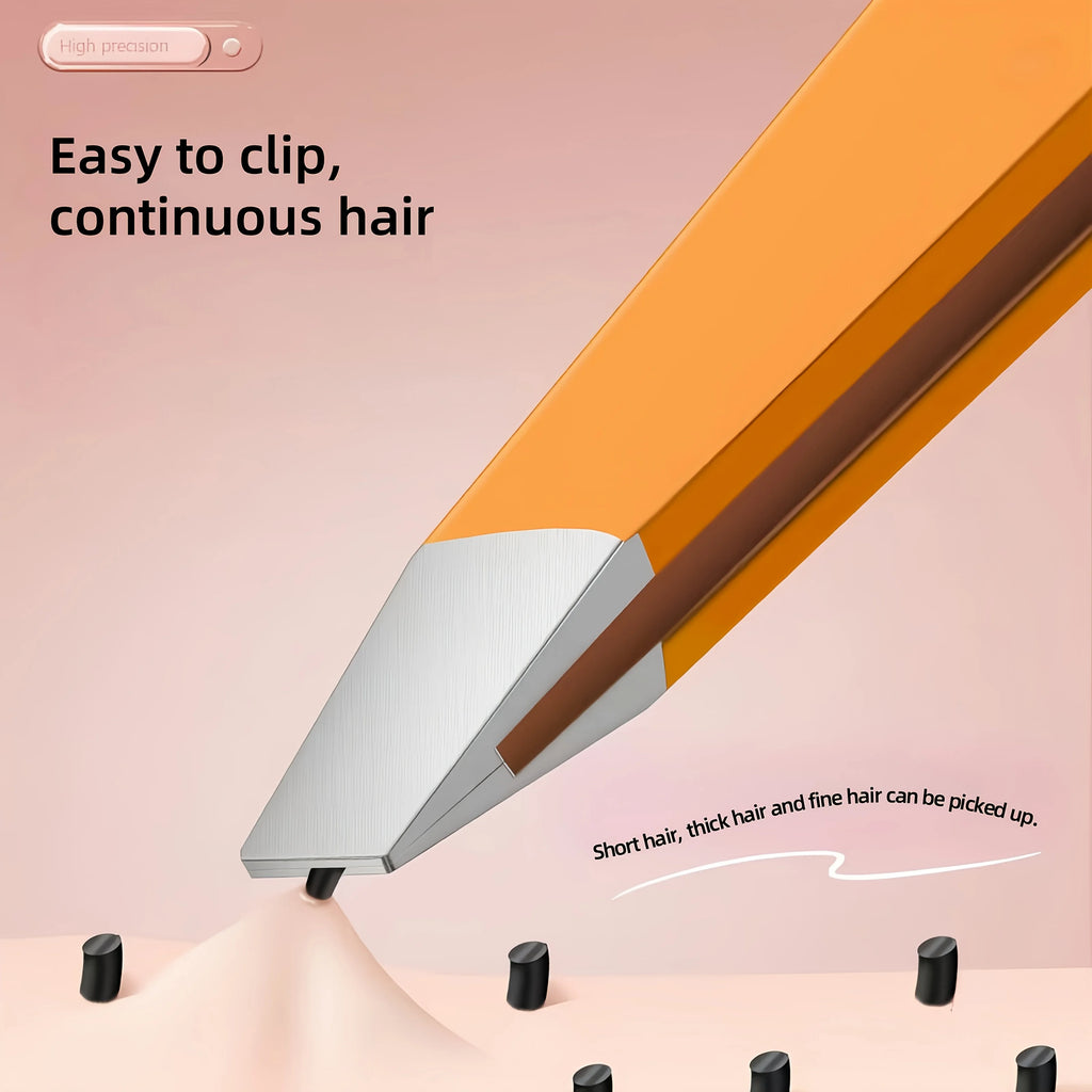 Precision Eyebrow Tweezers Durable Stainless Steel Non-Slip Grip for Facial Hair Removal Perfect for Everyday Beauty Routine
