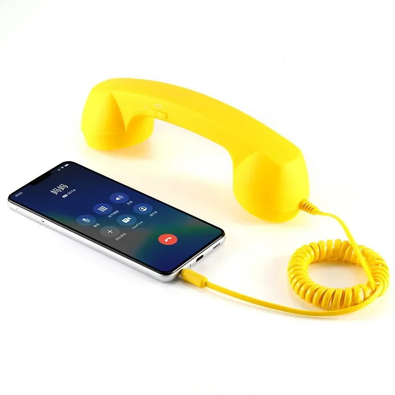 3.5mm Retro Phone Telephone Receivers Cellphone Handset For iPhone/iPad/Samsung PC Portable Classic Headphone