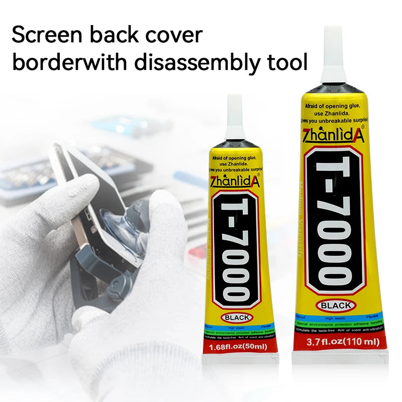 100pcs Black Glue T7000 15ml Mobile Phone Repair Jewelry DIY Adhesive Manufacturer Wholesale