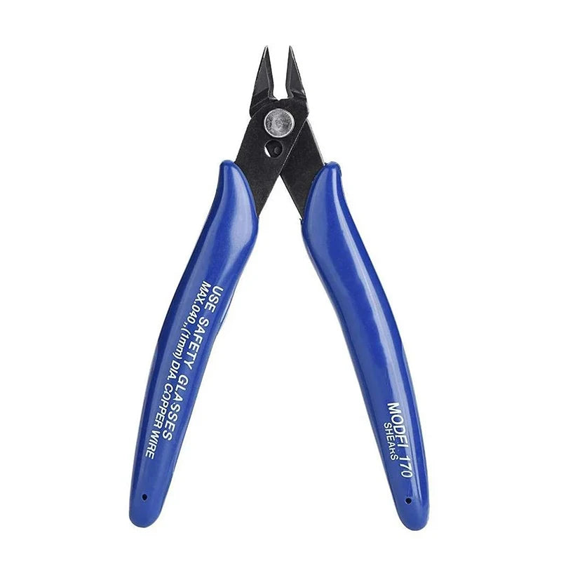 170 Wire Cutter Cutting Pliers Practical Wire and Cable Cutting Flat-nose Pliers DIY Trimmer Bevel Cutter Cable Nipper Hand Tool