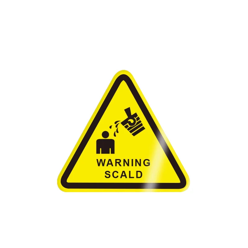 10Pcs 50X50Mm Safety Warning Signs, Workshop Production Safety Warning Signs, Hazard Warning Signs