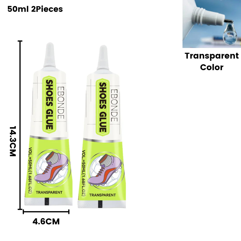 Professional Strength Shoe Glue Waterproof Quick Dry Adhesive for Leather Boots Sneakers Repair DIY Home Fix Kit (15ml or 50ml)