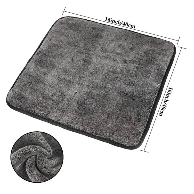 1200GSM Car Wash Microfiber Towel 40x40cm Car Cleaning Care Cloth Auto Towel One-Time Fast Drying for Car Wash Accessories