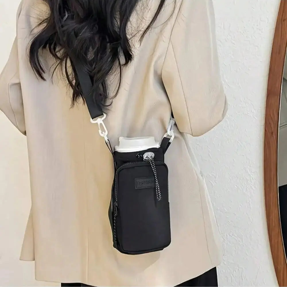 Multifunctional Outdoor Travel Water Bottle Cup Bag Lightweight Sports Crossbody Bag Cycling Backpack Single Shoulder Phone Bag