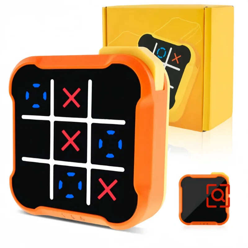 Portable Handheld Board Indoor Game Toy Classic Fingertip Toy Board Game Multifunctional Electronic Tic-Tac-Toe Board