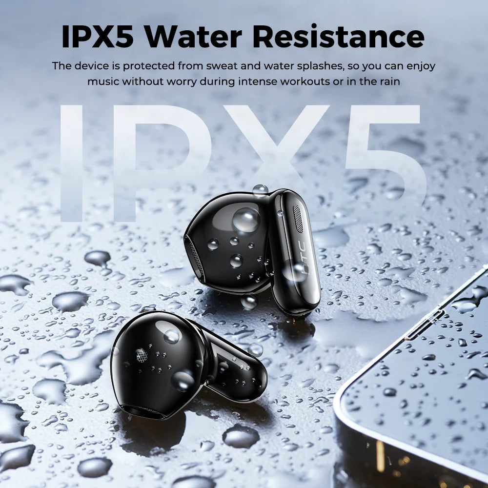 HTC NE68 AI Translator Wireless Bluetooth Earphones Touch Screen TWS  HiFi Sound Earbud Noise Reduction For IOS Android PC