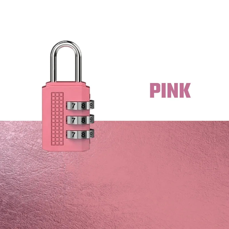 Mini Alloy Password Lock 3 Digit Code Number Combination Padlock Luggage Zipper Bike Handbag Suitcase Drawer Firm Durable  Locks