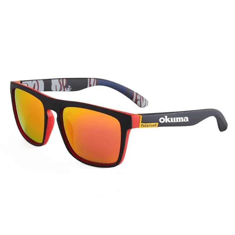 New 6 color okuma fishing glasses men women polarized cycling glasses outdoor driving and hiking anti glare UV400 sunglasses