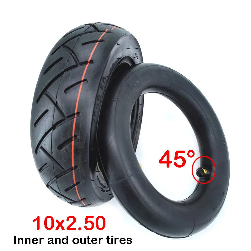 10 Inch Electric Skateboard Tire 10x2.5 for Electric Scooter Skate Board 10x2.50 Inflatable Wheel Tyre Outer Tire Inner Tube