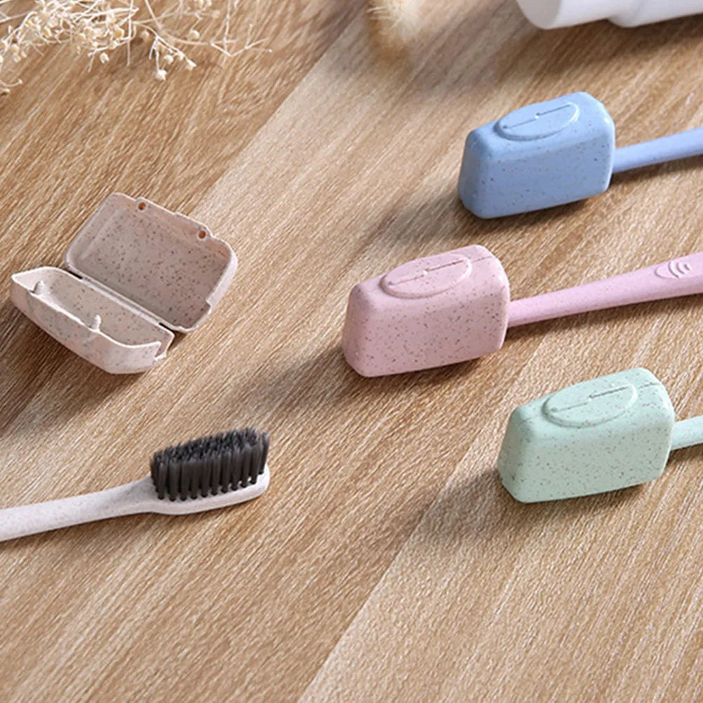 8Pcs Toothbrush Covers Caps Lightweight Sturdy Travel Toothbrush Protective Covers Easy Identification Clean Brush Head Storage