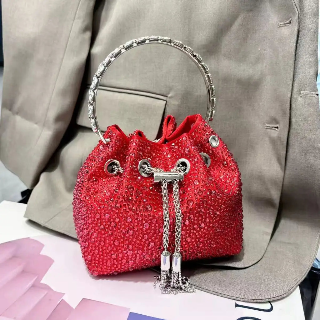 Luxury Designer Women Handbag Glitter Shiny Diamond Clutch Purse Wedding Party Banquet Bag Crystal Rhinestones Evening Bag