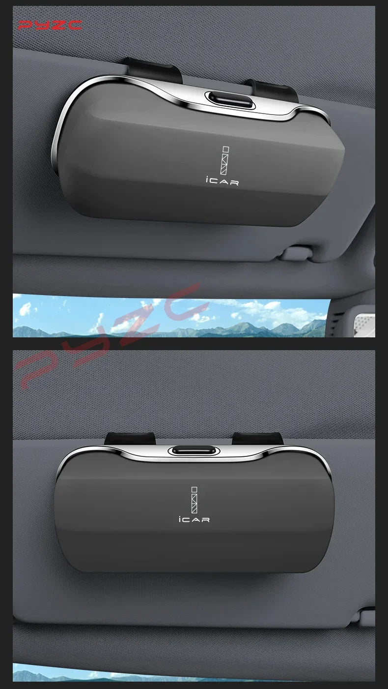 Chery ICAR 03 Jaecoo 6 V23 03T Ik122t J6 J7 Accessories Car Visor Sunglasses Glasses Case Glasses Holder Clip Box