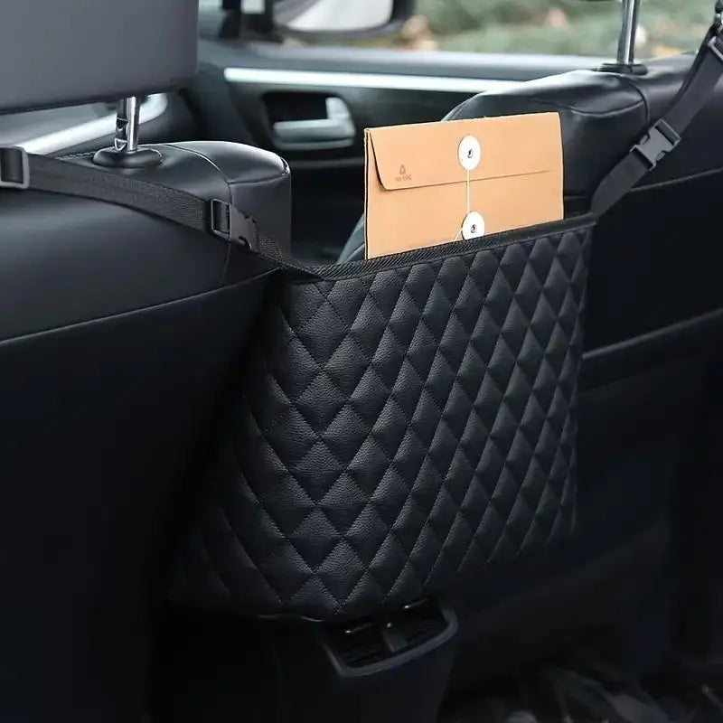 PU Leather Storage Bag Between Car Seats