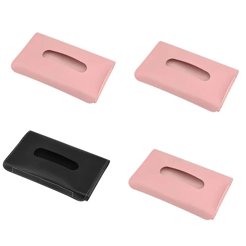 1/2/4Pcs Car Tissue Box Towel Sets Car Sun Visor Tissue Box Holder Auto Interior Storage Decoration for BMW Car Accessories