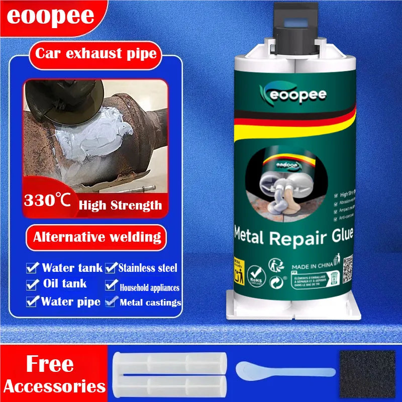 High Strength Metal Repair Glue Waterproof Heat Resistant AB Epoxy for Metal Plastic Wood Fast Curing Instant Adhesive Sealant