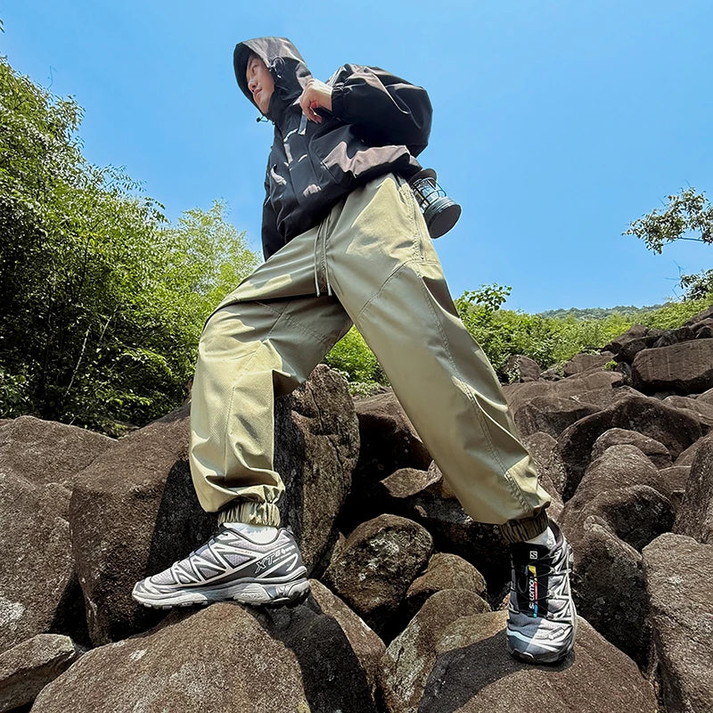 CHRLCK Men's Waterproof Hiking Pants Quick Dry Windproof Outdoor Trousers Camping Fishing Climbing Hunting Cargo Pants