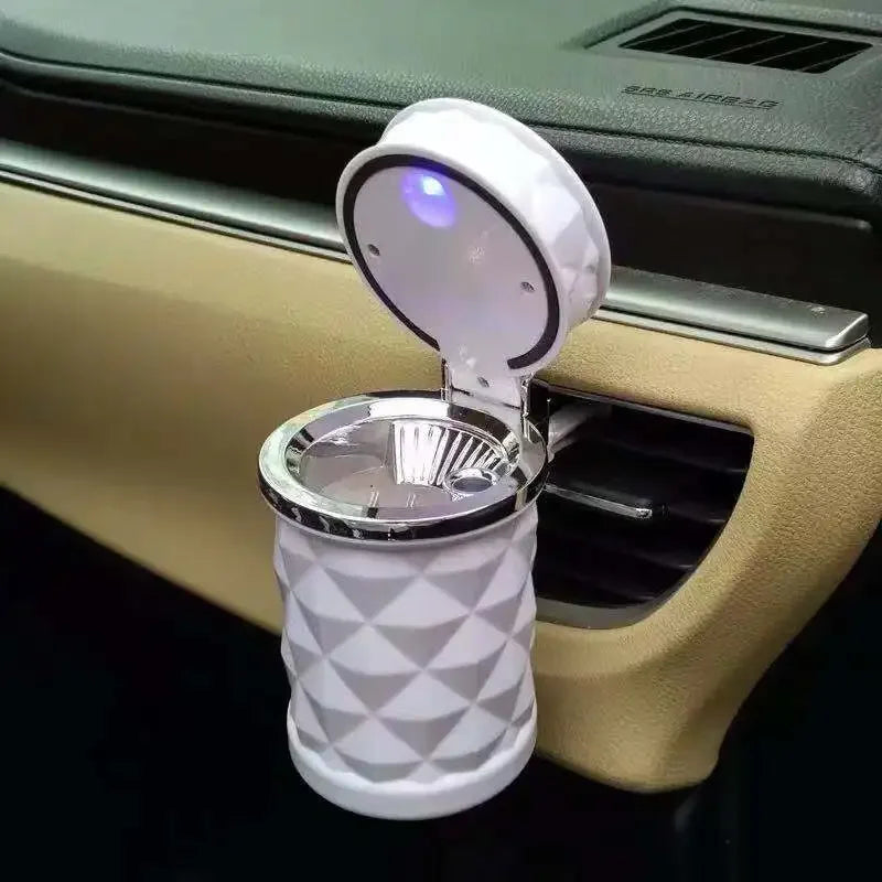 Car Cigarette Ashtray Cup With Lid With LED Light Portable Detachable Vehicle Ashtray Holder Cigarette Ashtray Auto Accessories