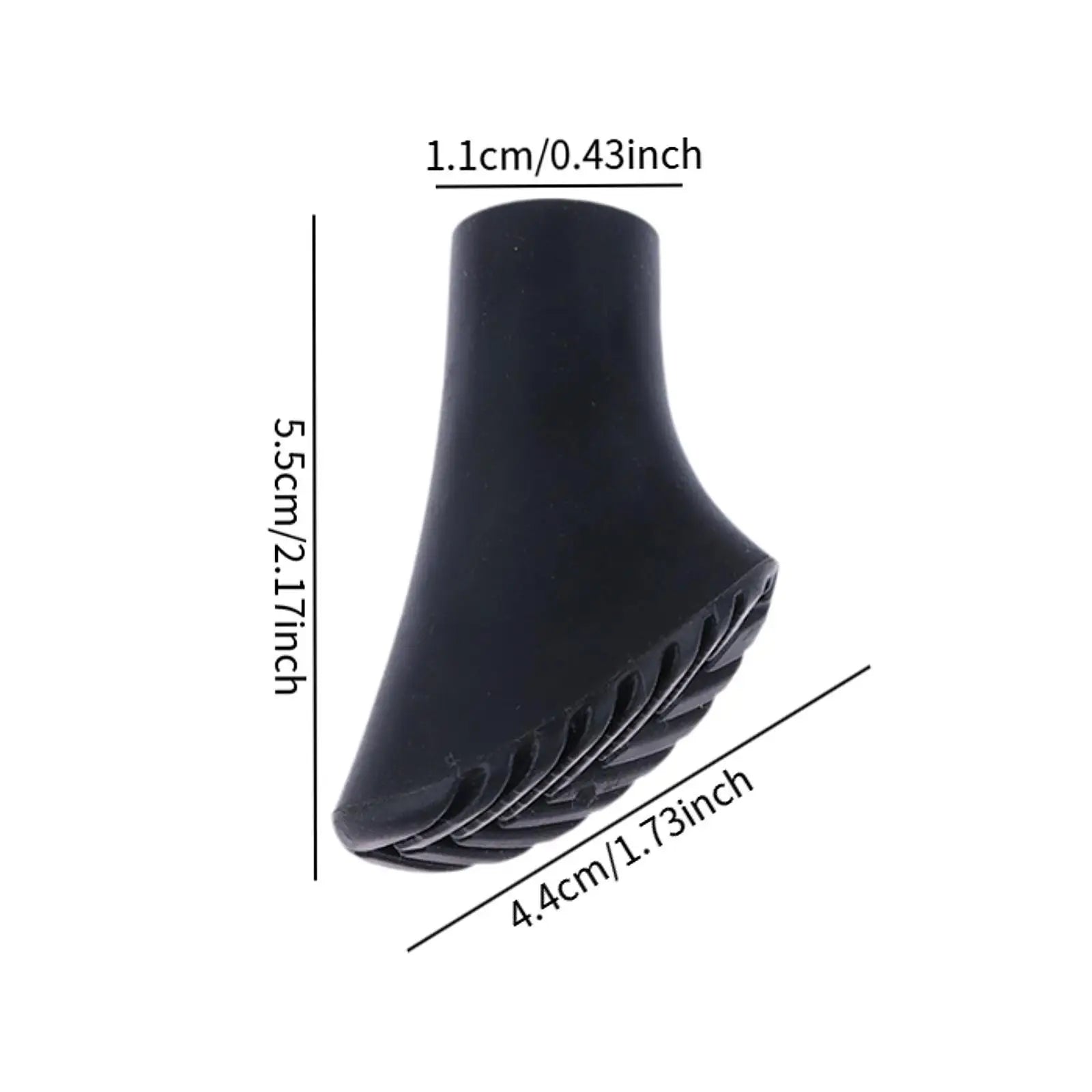 6Pcs Trekking Pole Tips Nordic Walking Pole Cane Bottom Pads Climbing Hiking Protection Pads Tips Buffer 11mm Hole Diameter Part