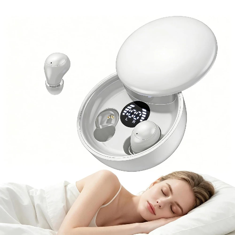 1Set Mini Invisible Sleep Wireless Earbuds True Wireless TWS Bluetooth 5.3 Earphones Comfort Side Sleep In-ear Headphones Touch