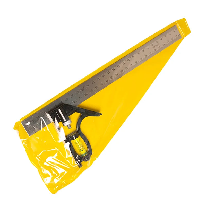 High Quality Stainless Steel Angle Square Measuring Tools Set Precise Aluminium Adjustable Combination Spirit Level