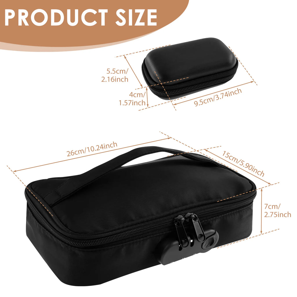 Lockable Toy Storage Bag Locking Storage Box Toy Organizer Case Organizer Container with Lock Box Travel Game Bag for Women Men