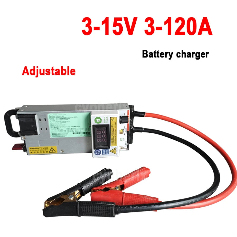 12V 120A Adjustable Charger Lifepo4 3-15v 3-120A 100A 80A 60A 50A 14.6V 4.2V Charger 12.6v 100A Lithium Polymer For Lithium Ion