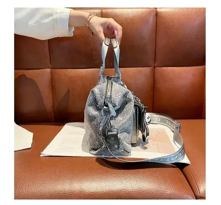 2026 Luxury Sequin Tote Bag for Women Large Capacity Lightweight Fashion Handbag, Shoulder Bag Ladies Versatile Crossbod Bags