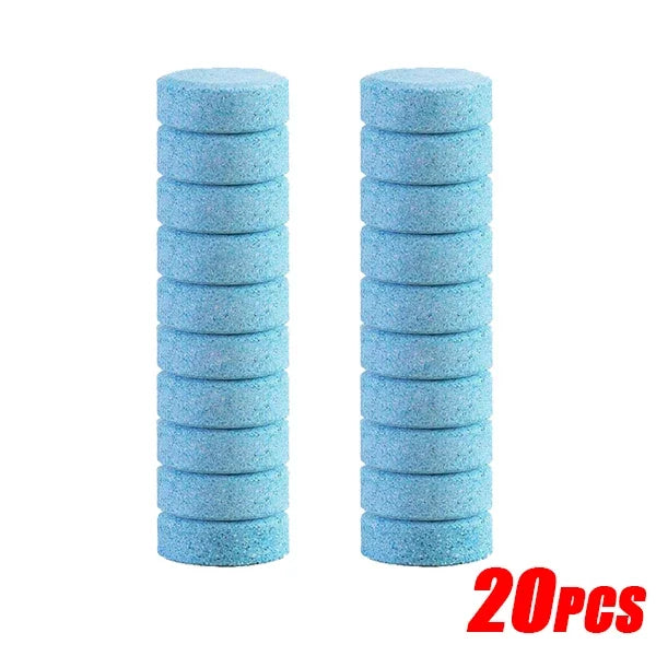 60-1pcs Car Effervescent Tablets Windshield Cleaner Windscreen Wiper Washing Home Toilet Window Cleaning Tabet Solid Washer