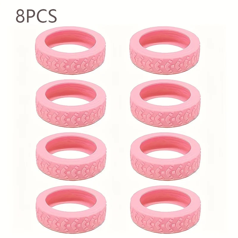 8pcs Luggage Wheel Protection Cover, Silicone Wheel Cover, Luggage Wheel Cover Cover, Noise Proof Foot Cover, Luggage Racks