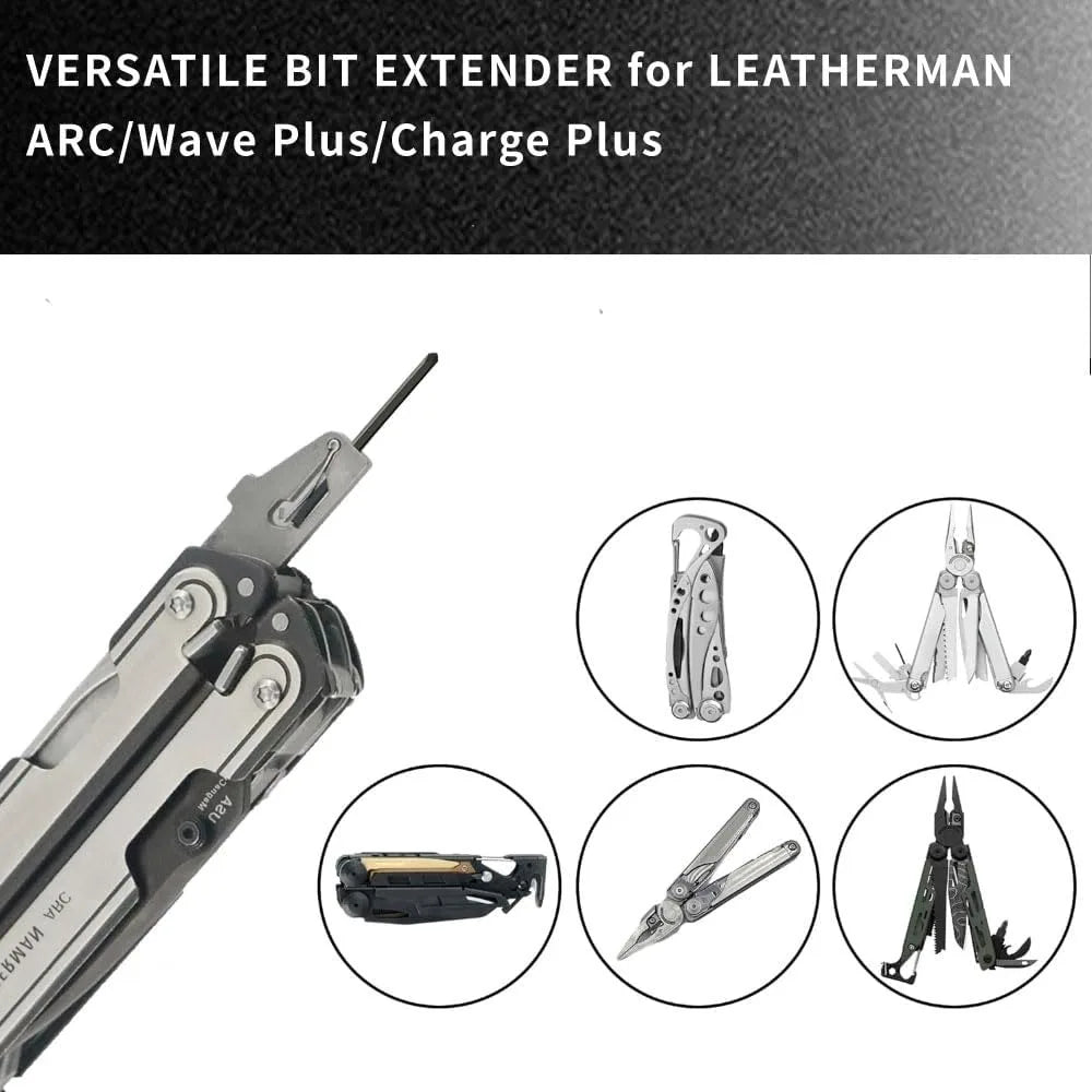 2 Pack S2 Steel Double-Ended Phillips & Flat Eyeglass Bits Replacement Kit Fit for Leatherman