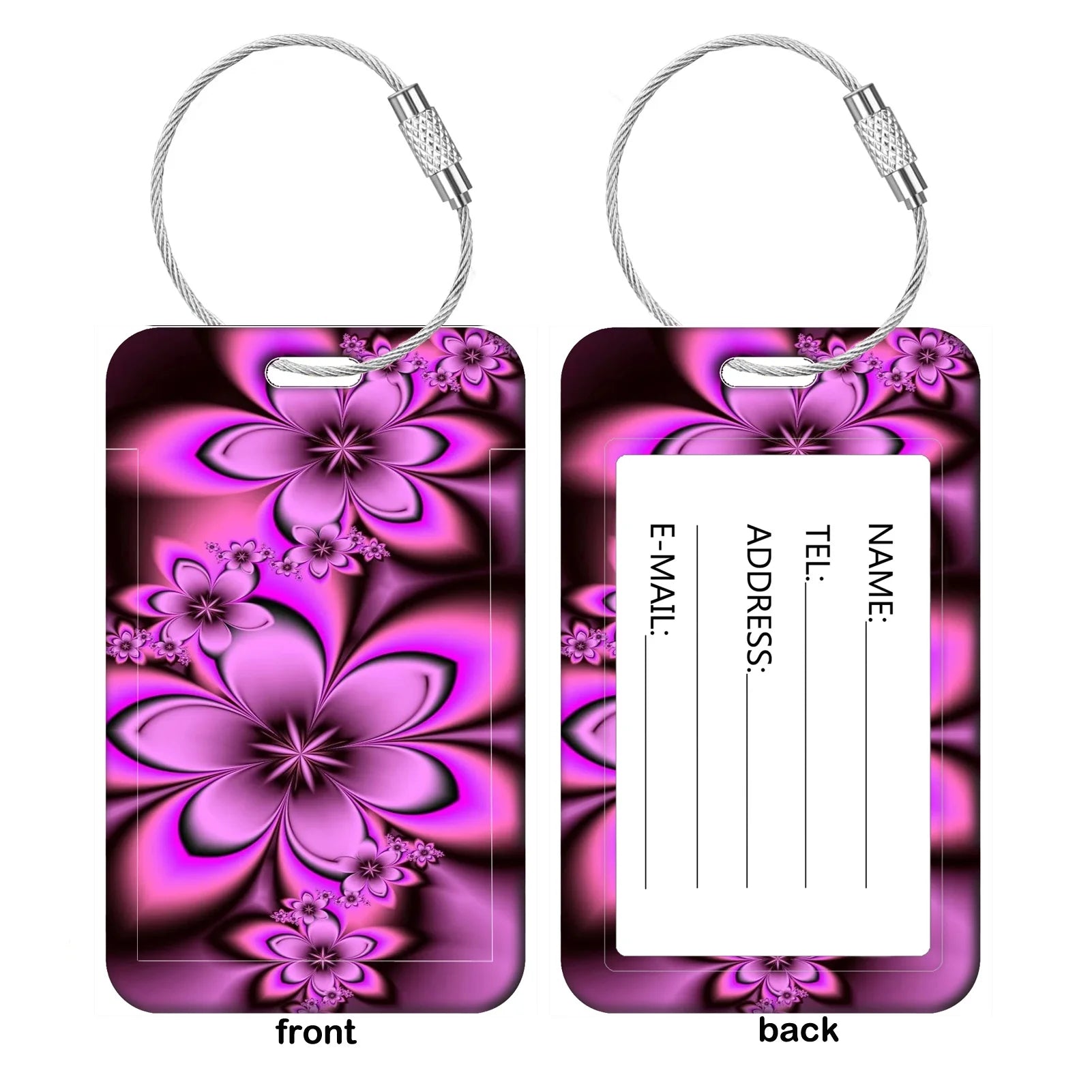 Colorful Artistic Patterns Luggage Tags Suitcase ID Address Name Holder Colorful Baggage Tag Label Travel Suitcase Accessories