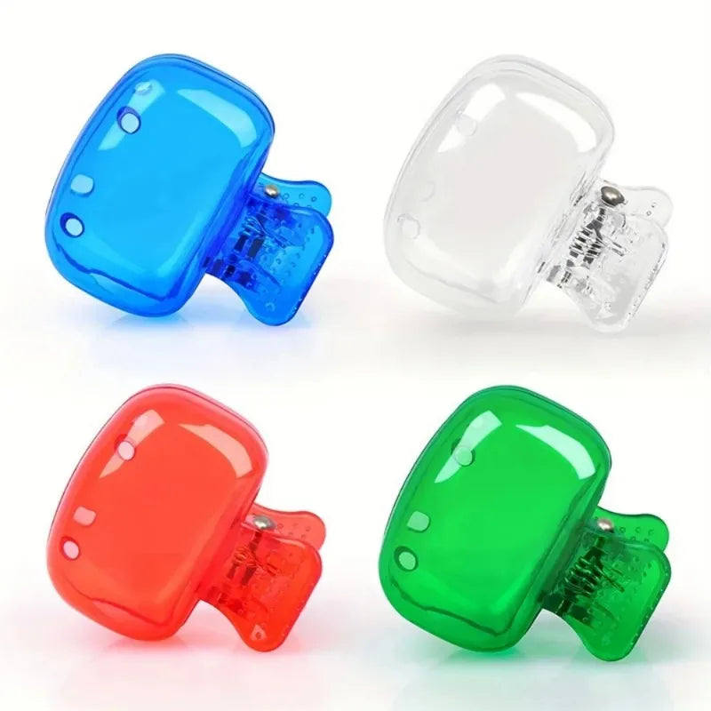 1/4 PCS Toothbrush Head Covers - Travel Protector Cap Case, Color Combo Clip for Household & Camping, Durable Plastic Portable