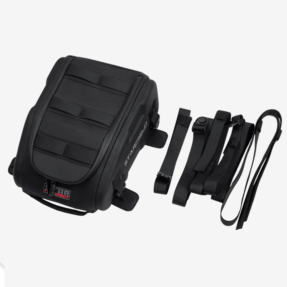 Motorcycle Seat Back Bag Tail Box Waterproof Riding Racing Large Capacity Hard Case Luggage Bag Black Fuel Tank Motorbike Bags