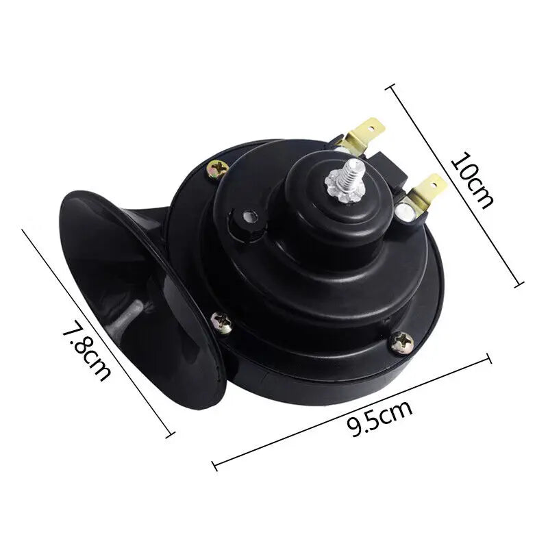 12V Super Loud Car 300DB Dual Tone Snail Electric Air Horn Siren Motorcycle T UK General Motors motorcycle exterior accessories