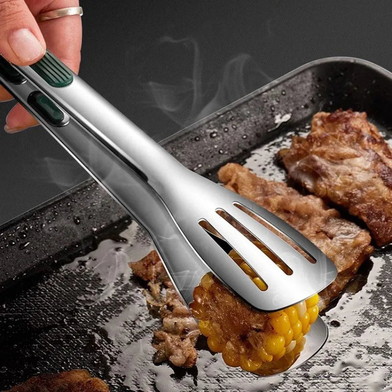 304 Stainless Steel Food Tongs-Multipurpose Grilling Barbecue Kitchen Utility Tongs for Cooking,Serving Searing Meat,Vegetables