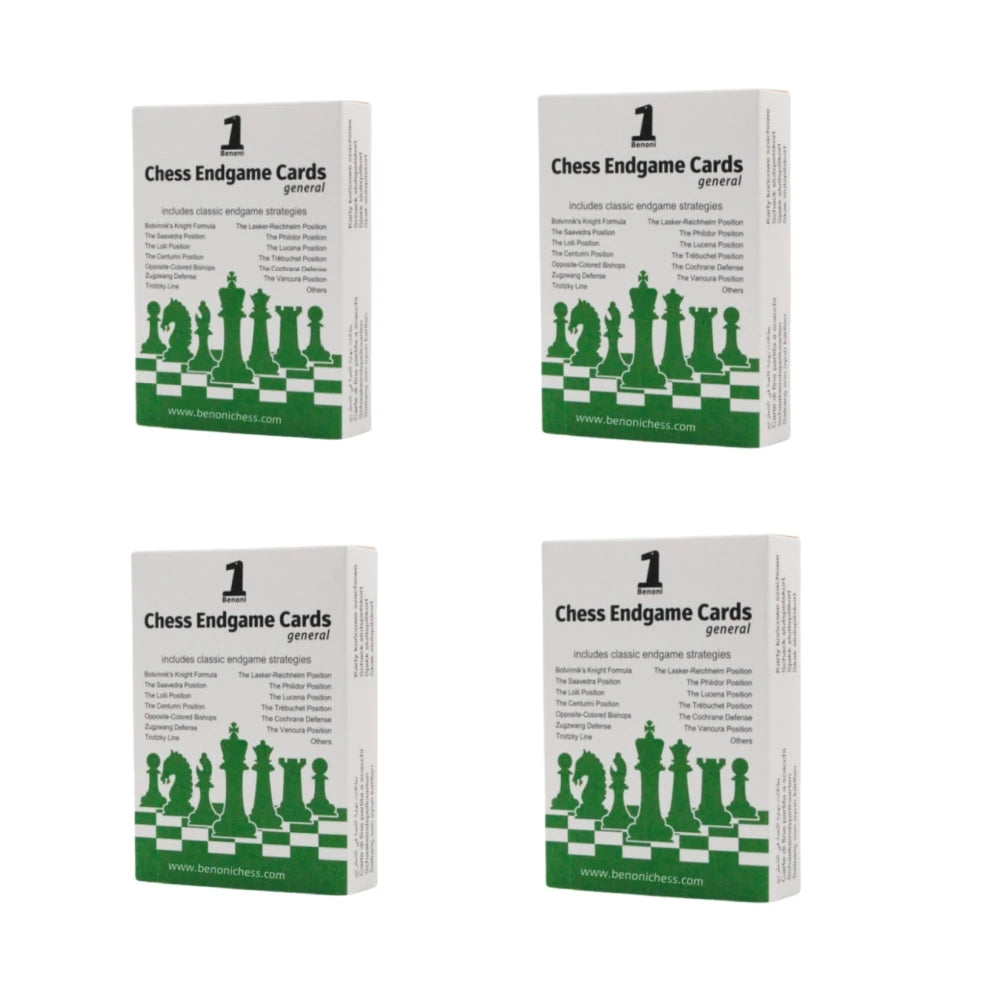 Benoni Chess Opening Cards - Best Gift for Chess Lovers to Study Chess Strategy, Tactics, Opening Moves - Ajedrez